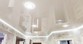Натяжной ПВХ потолок Югорск, цена от 2129 руб.